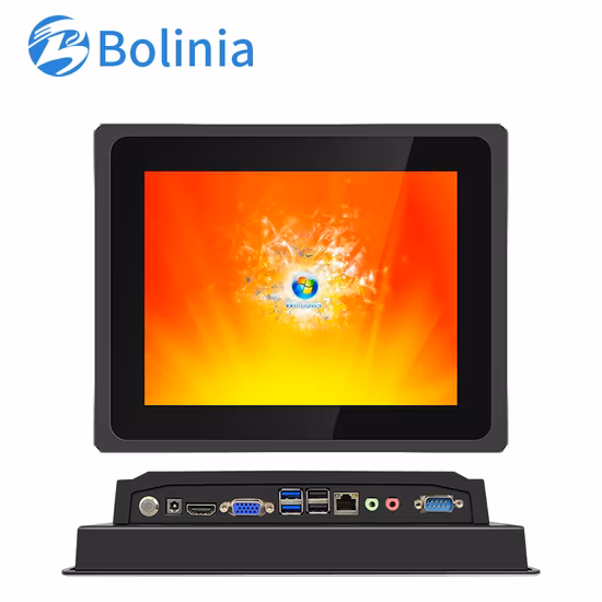 10.4 Inch J1900 Quad Core X86 All in One PC Embedded Touch Screen Monitor HMI Pane Industrial LCD Monitor