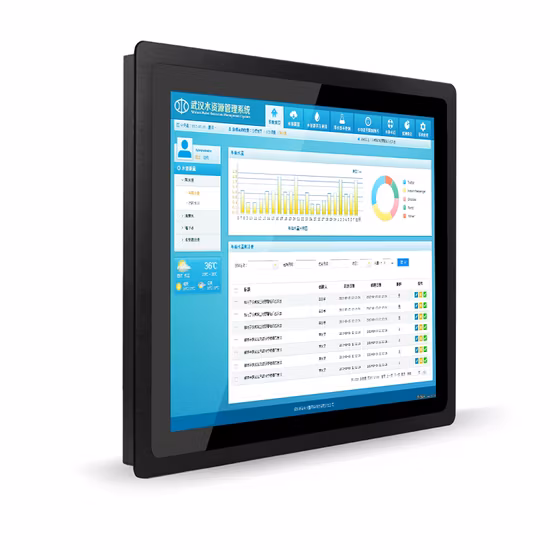 Full HD Highlight Outdoor Wall Mount Industrial Open Frame Capacitive 121517 All in One LCD Multi Touchscreen Display PC Monitor