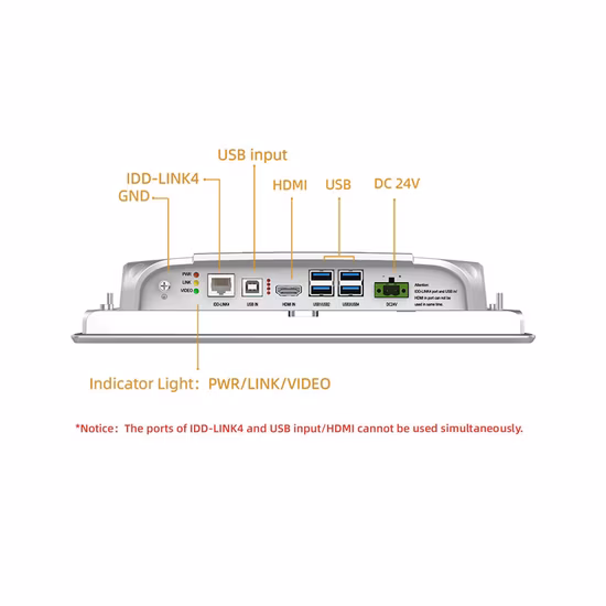 Full HD 15.6 Inch Panel PC Touch Screen Flat Industrial HMI Monitor