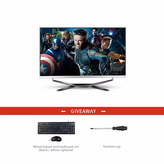 High Quality 23.8 Panel PC All in One Barebone Desktop All in One PC